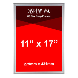 Silver 11 x 17 Inch 25mm Snap Frame