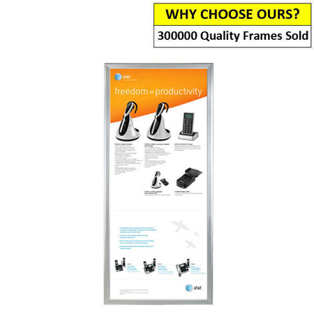 1600 x 700mm Silver Snap Frame