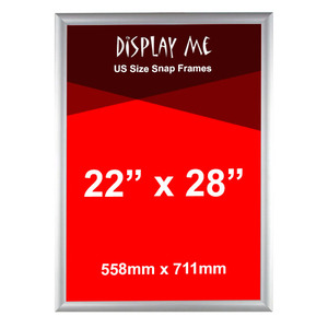 Silver 22 x 28 Inch 25mm Snap Frame