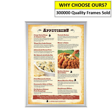 A3 Silver Snap Frame – Poster Display