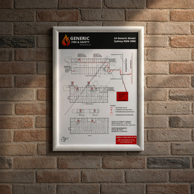 A3 Silver Square Corner Snap Frame with Tape 