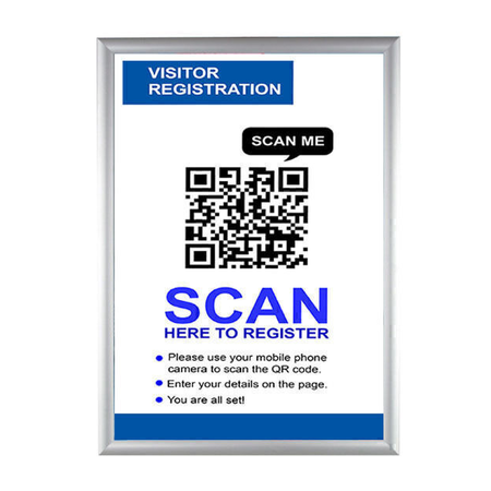 A4 Silver Snap Frame – Poster Display