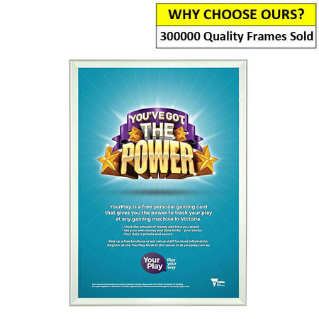 700 x 1000mm Silver Snap Frame