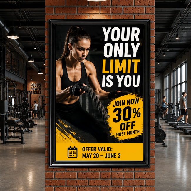 11 x 17 Inch Black Snap Frame (279 x 431mm)