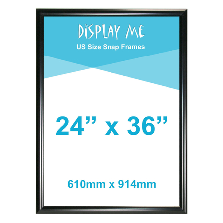 24 x 36 Inch Black Snap Frame (610  x 914mm)