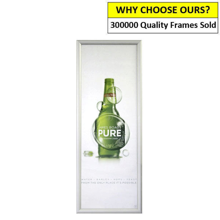 Half A1 Silver Snap Frame – Poster Display