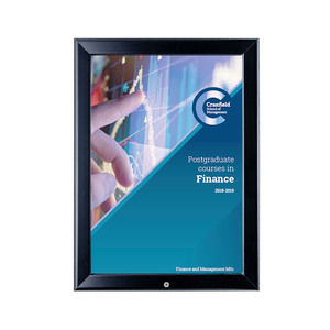 Black A0  Lockable Snap Frame