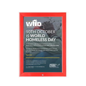 Red A2  Lockable Snap Frame