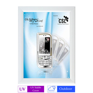 Outdoor A4 Silver Snap Frame