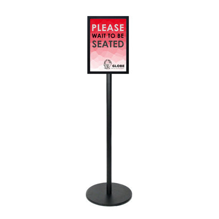 QR Stand Black A3 Double Sided