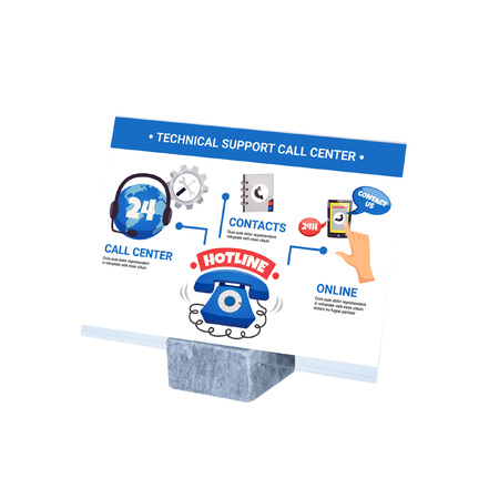 QR Stone A5 Angled Landscape Sign Holder