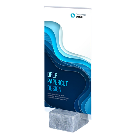 QR Stone DL Sign Holder