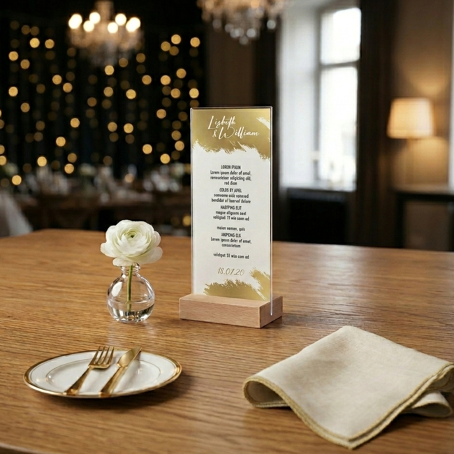 Wood  DL Portrait Sign Holder