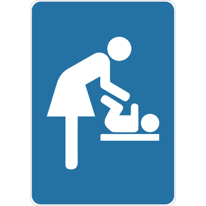 PRINTED ALUMINUM A2 SIGN - Baby and Mother Sign