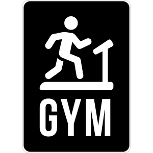 PRINTED ALUMINUM A2 SIGN - Gym Sign