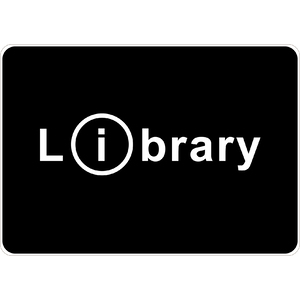 PRINTED ALUMINUM A2 SIGN - Library Sign