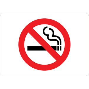 PRINTED ALUMINUM A3 SIGN - Smoking Not Allowed Sign