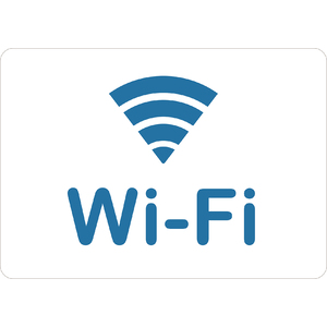PRINTED ALUMINUM A4 SIGN - WI FI Sign
