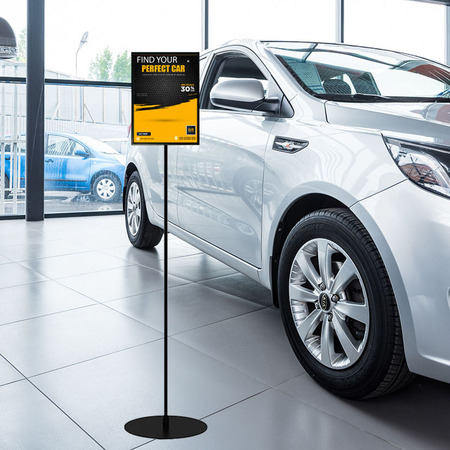 Sign and Poster Stand with A4 Frame on 960mm pole