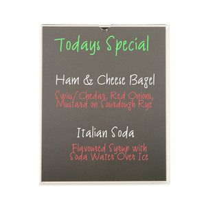 A4 Liquid Chalk Black Board Insert