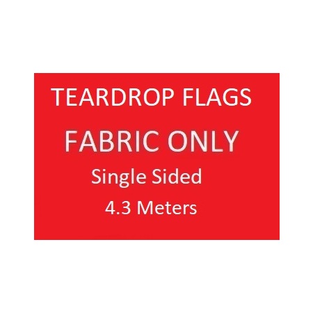 Teardrop Skin Only -  Single Sided Print Skin Only - 4.3m
