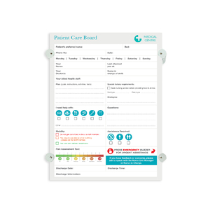 A2 Printed Acrylic Patient Journey Board