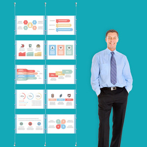 Wall Cable System  2 Column 10 x A4 Landscape