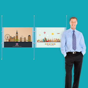 Wall Cable System  2 Column 2 x A2 Landscape