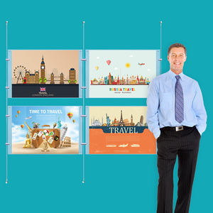 Wall Cable System  2 Column 4 x A2 Landscape