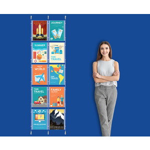 Wall Cable System  2 Column 10 xA4 Portrait