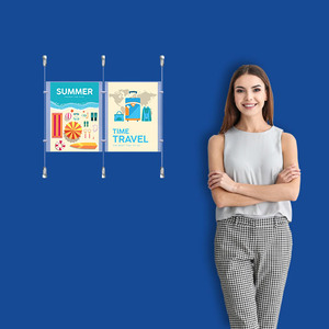 Wall Cable System  2 Column 2 x A4 Portrait