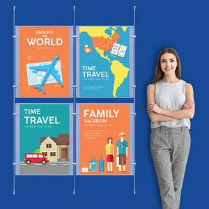 Wall Cable System  2 Column 4 x A2 Portrait