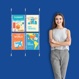 Wall Cable System  2 Column 4 x A4 Portrait