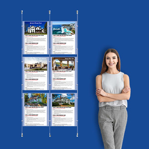 Wall Cable System  2 Column 6 x A3 Portrait