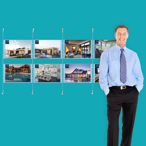 Wall Cable System  4 Column 8 x A4 Landscape