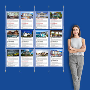 Wall Cable System  4 Column 12 x A3 Portrait