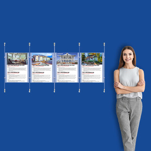 Wall Cable System  4 Column 4 x A3 Portrait