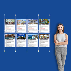 Wall Cable System  4 Column 8 x A3 Portrait