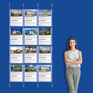 Wall Cable System  3 Column 12 x A3 Portrait