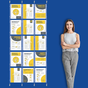 Wall Cable System  3 Column 15 x A4 Portrait