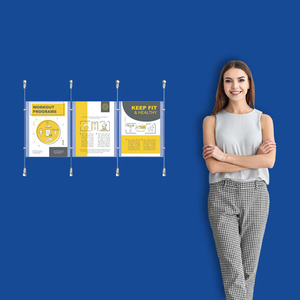 Wall Cable System  3 Column 3 x A4 Portrait