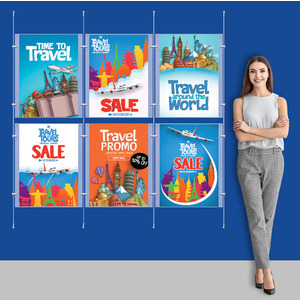 Wall Cable System  3 Column 6 x A2 Portrait