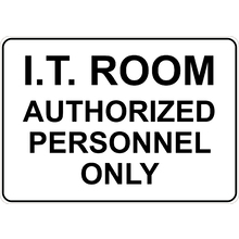 IT Room Signs