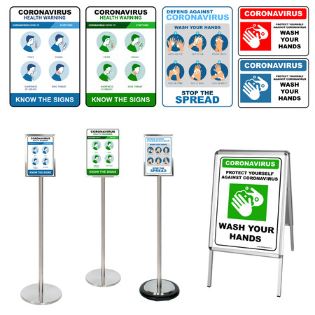 Popular Coronavirus Stands, Frames and Signs