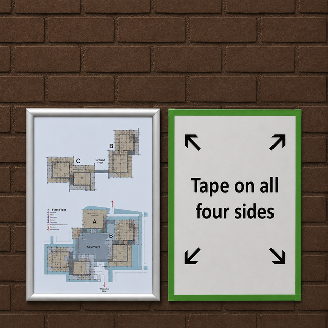 Snap Frames with Tape