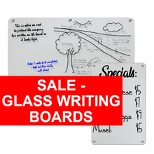 SALE - Glass Writing Boards 