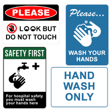 A3 Metal Hygiene Signs