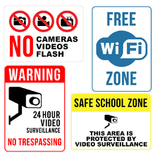 A2 Metal Mobile Video and Wifi Signs
