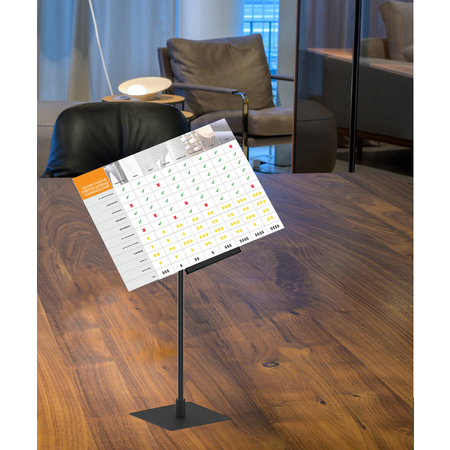 Poster Stand Acrylic Angled