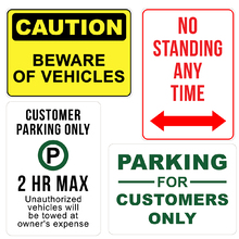 A2 Metal Vehicle and Parking Signs